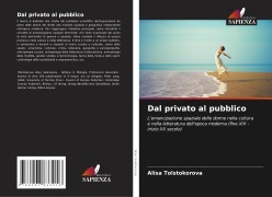 Cover-Bild zum Titel 'Dal privato al pubblico' von 'Alisa Tolstokorova'