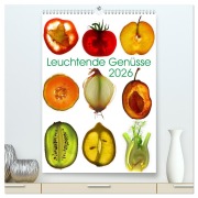 Cover-Bild zum Titel 'Leuchtende Genüsse (hochwertiger Premium Wandkalender 2026 DIN A2 hoch), Kunstdruck in Hochglanz' von 'Andreas Marutschke'