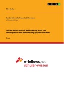 Cover-Bild zum Titel 'Sollten Menschen mit Behinderung auch von Schauspielern mit Behinderung gespielt werden?' von 'Miro Fischer'