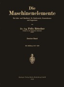 Cover-Bild zum Titel 'Die Maschinenelemente' von 'Felix Rötscher'