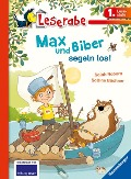 Cover-Bild zum Titel 'Leserabe - 1. Lesestufe: Max und Biber segeln los!' von 'Salah Naoura'