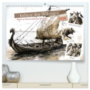Cover-Bild zum Titel 'Götter der Wikinger - Skizzen zur Welt der Nordischen Mythologie (hochwertiger Premium Wandkalender 2026 DIN A2 quer), Kunstdruck in Hochglanz' von 'Anja Frost'