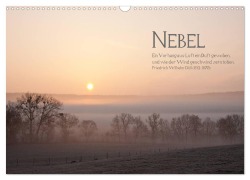 Cover-Bild zum Titel 'NEBEL (Wandkalender 2026 DIN A3 quer), CALVENDO Monatskalender' von 'Heiko Kapeller'