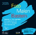Foto-Malen-Basteln Bastelkalender schwarz quer 2025 - 