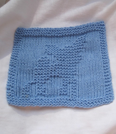 Strickanleitung Waschlappen, Spüllappen, Untersetzer Hund - Kerstin Münchehofe