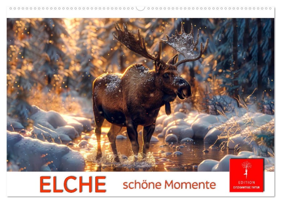 Elche - schöne Momente (Wandkalender 2026 DIN A2 quer), CALVENDO Monatskalender - Peter Roder