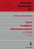 Cover-Bild zum Titel 'VIS '91 Verläßliche Informationssysteme' von ''
