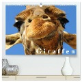 Giraffen / Geburtstagskalender (hochwertiger Premium Wandkalender 2024 DIN A2 quer), Kunstdruck in Hochglanz - Elisabeth Stanzer