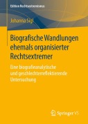 Cover-Bild zum Titel 'Biografische Wandlungen ehemals organisierter Rechtsextremer' von 'Johanna Sigl'