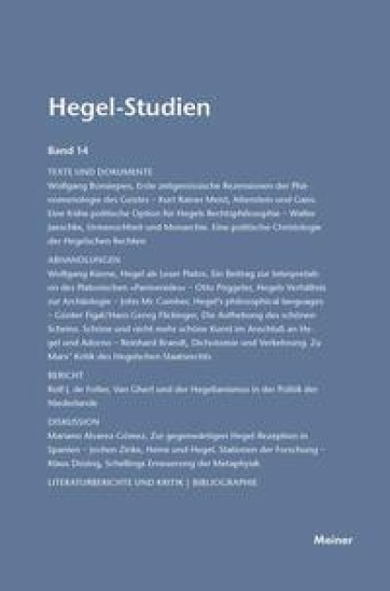 Hegel-Studien / Hegel-Studien - 