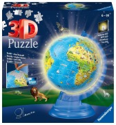 Cover-Bild zum Titel 'Ravensburger 3D Puzzle 11274 - Kinderglobus mit Licht in deutscher Sprache - 180 Teile - Beleuchteter Globus für Kinder ab 6 Jahren' von ''