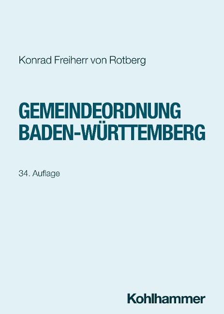 Gemeindeordnung Baden-Württemberg - Konrad Freiherr Von Rotberg