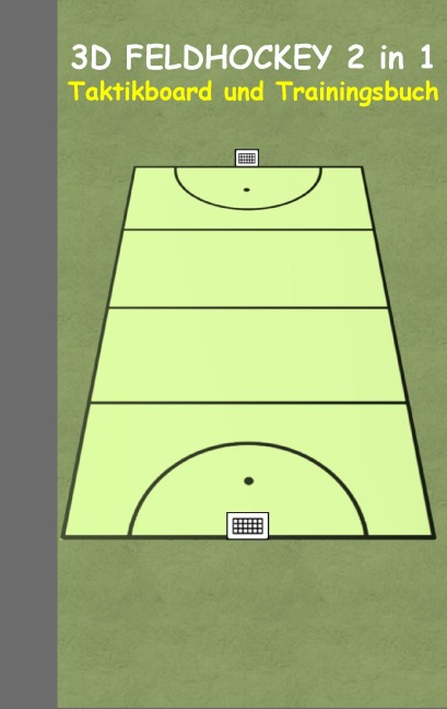 3D Feldhockey 2 in 1 Taktikboard und Trainingsbuch - Theo Von Taane