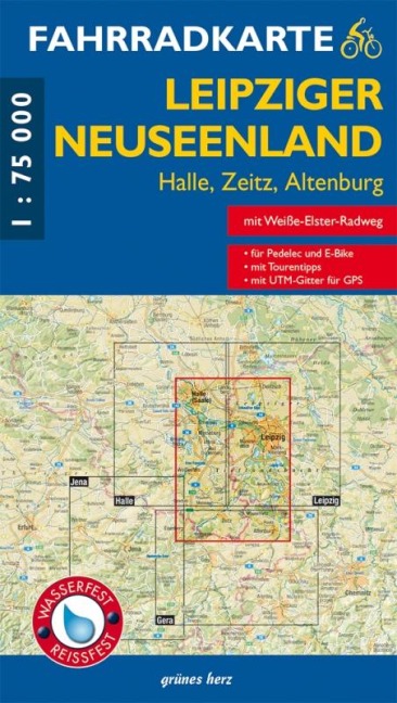 Fahrradkarte Leipziger Neuseenland 1:75.000 - 