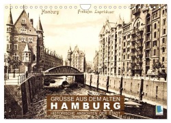 Cover-Bild zum Titel 'Grüße aus dem alten Hamburg - Historische Ansichten der Stadt (Wandkalender 2026 DIN A4 quer), CALVENDO Monatskalender' von 'Calvendo Calvendo'