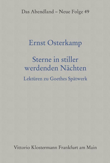 Sterne in stiller werdenden Nächten - Ernst Osterkamp