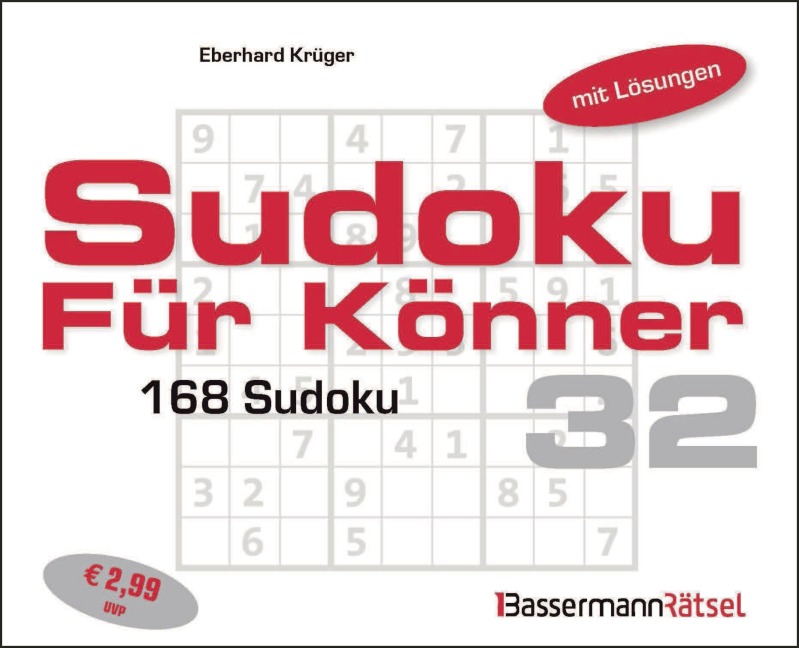 Sudoku für Könner 32 (5 Exemplare à 2,99 EUR) - Eberhard Krüger