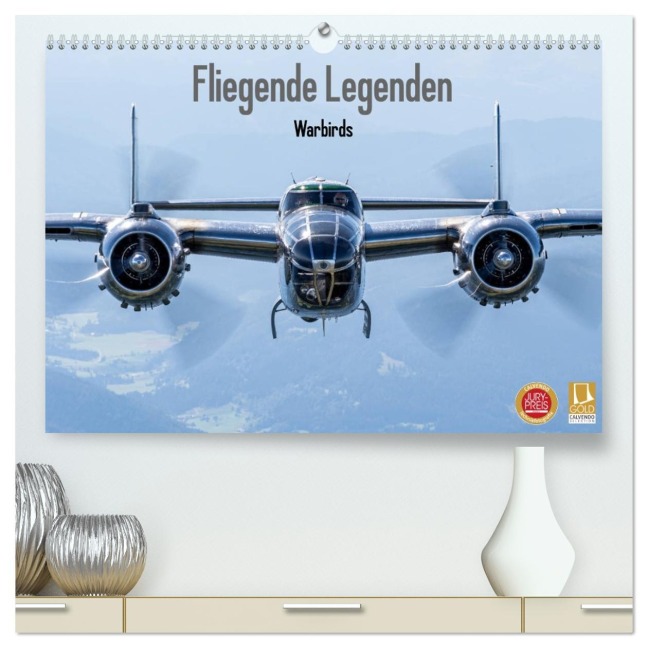 Fliegende Legenden - Warbirds (hochwertiger Premium Wandkalender 2026 DIN A2 quer), Kunstdruck in Hochglanz - Björn Engelke