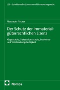 Cover-Bild zum Titel 'Der Schutz der immaterialgüterrechtlichen Lizenz' von 'Alexander Fischer'