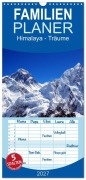Cover-Bild zum Titel 'Familienplaner 2027 - Himalaya - Träume mit 5 Spalten (Wandkalender, 21 x 45 cm) CALVENDO' von 'Andreas Prammer'