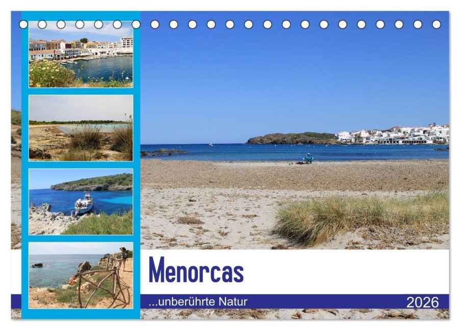 Menorcas unberührte Natur (Tischkalender 2026 DIN A5 quer), CALVENDO Monatskalender - Teresa Schade