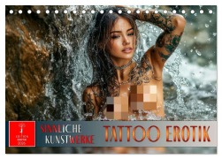 Tattoo Erotik - Sinnliche Kunstwerke (Tischkalender 2026 DIN A5 quer), CALVENDO Monatskalender - Peter Roder