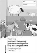 Cover-Bild zum Titel 'MuSE-Pro - Überprüfung grammatischer Fähigkeiten bei 5- bis 8-jährigen Kindern' von 'Margit Berg'