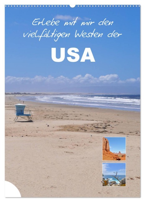 Erlebe mit mir den vielfältigen Westen der USA (Wandkalender 2026 DIN A2 hoch), CALVENDO Monatskalender - Nadine Büscher