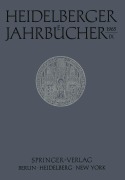 Cover-Bild zum Titel 'Heidelberger Jahrbücher' von ''