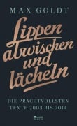 Cover-Bild zum Titel 'Lippen abwischen und lächeln' von 'Max Goldt'