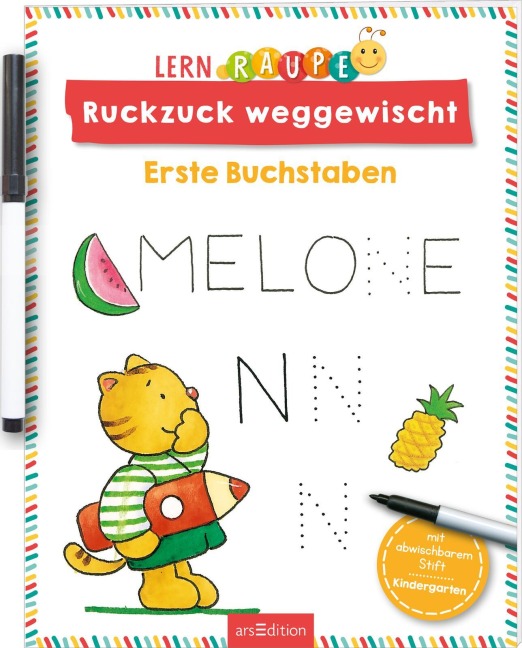Lernraupe - Ruckzuck weggewischt! Erste Buchstaben - 