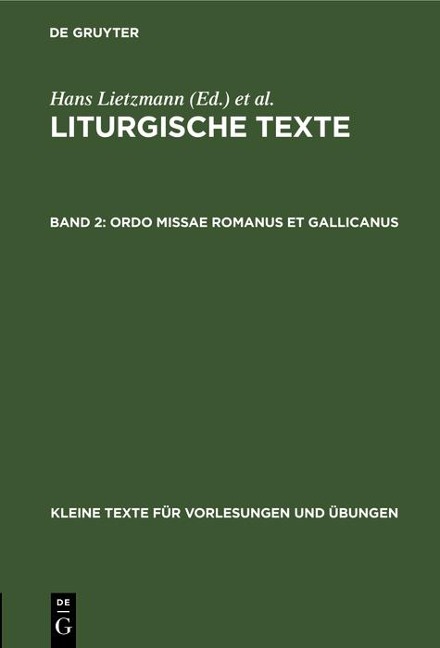 Ordo missae Romanus et Gallicanus - 