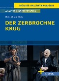 Cover-Bild zum Titel 'Der zerbrochne Krug von Heinrich von Kleist. - Textanalyse und Interpretation (incl. Variant)' von 'Heinrich von Kleist'