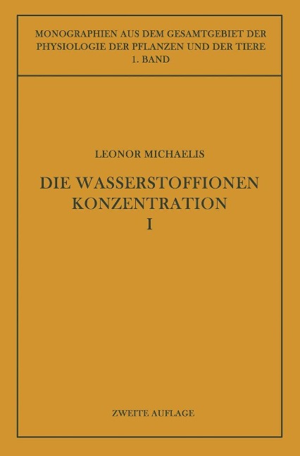 Die Wasserstoffionenkonzentration - Leonor Michaelis