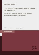 Cover-Bild zum Titel 'Language and Power in the Roman Empire and Early India' von 'Karsten Johanning'