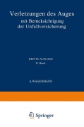 Cover-Bild zum Titel 'Verletzungen des Auges' von 'A. Wagenmann'