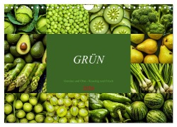 Cover-Bild zum Titel 'GRÜN - Gemüse und Obst - Knackig und Frisch (Wandkalender 2026 DIN A4 quer), CALVENDO Monatskalender' von 'Susan Michel'