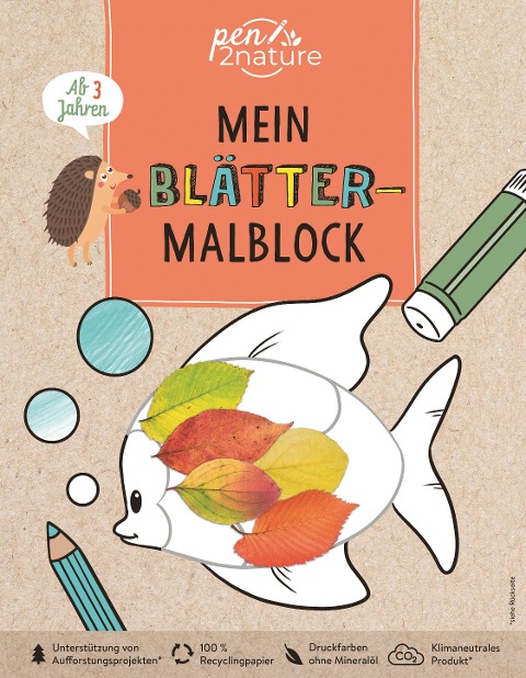 Mein Blätter-Malblock. Für Kinder ab 3 Jahren - Pen2nature