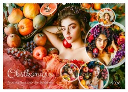 Cover-Bild zum Titel 'Obstkönigin - Fruchtig, floral und voller Schönheit (Wandkalender 2026 DIN A2 quer), CALVENDO Monatskalender' von 'Anja Frost'