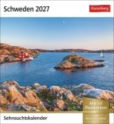 Cover-Bild zum Titel 'Schweden Sehnsuchtskalender 2027 - Wochenkalender mit 53 Postkarten' von ''