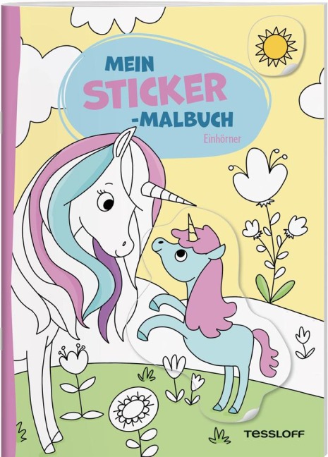 Mein Sticker-Malbuch. Einhörner - 