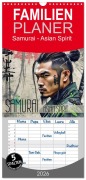 Familienplaner 2026 - Samurai - Asian Spirit mit 5 Spalten (Wandkalender, 21 x 45 cm) CALVENDO - Renate Utz