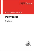 Cover-Bild zum Titel 'Patentrecht' von 'Christian Osterrieth'