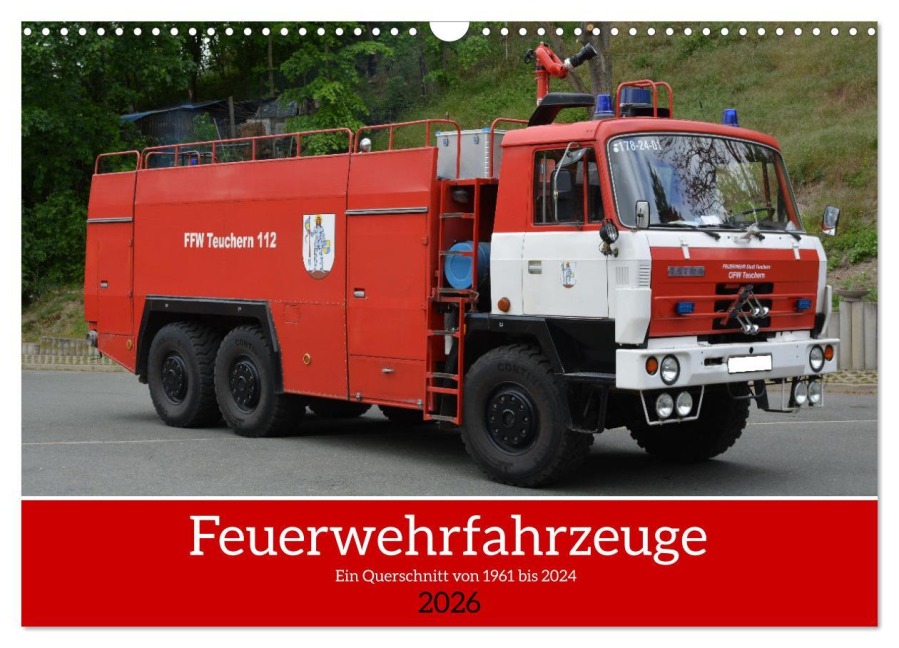 Einsatzfahrzeuge aus Ostdeutschland von 1961 bis heute (Wandkalender 2026 DIN A3 quer), CALVENDO Monatskalender - Sven Kläser