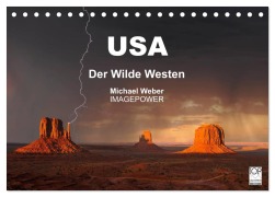 Cover-Bild zum Titel 'USA - Der Wilde Westen (Tischkalender 2026 DIN A5 quer), CALVENDO Monatskalender' von 'Michael Weber'