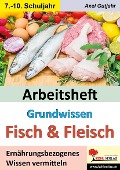 Cover-Bild zum Titel 'Arbeitsheft Grundwissen Fisch & Fleisch' von 'Axel Gutjahr'