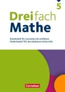 Cover-Bild zum Titel 'Dreifach Mathe 5. Schuljahr - Zu allen Ausgaben - Arbeitsheft mit Lösungen' von ''