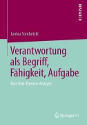 Cover-Bild zum Titel 'Verantwortung als Begriff, Fähigkeit, Aufgabe' von 'Janina Sombetzki'