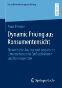 Cover-Bild zum Titel 'Dynamic Pricing aus Konsumentensicht' von 'Anna Priester'