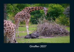Cover-Bild zum Titel 'Giraffen 2027 Fotokalender DIN A4' von 'Tobias Schmitt, Kevin Heber'